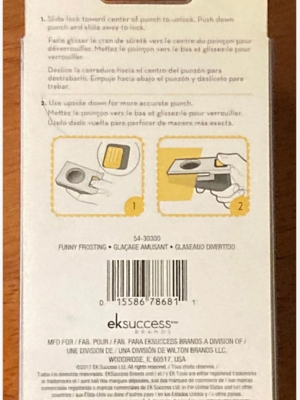 Wink Emoji EK Large Paper Punch - Craft Tool, New in Package
